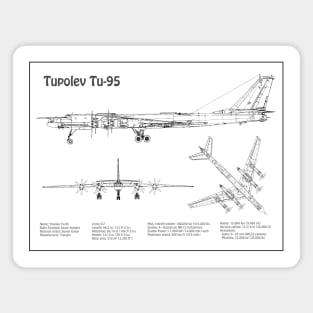 Tupolev Tu-95 Bear Bomber - BD Magnet